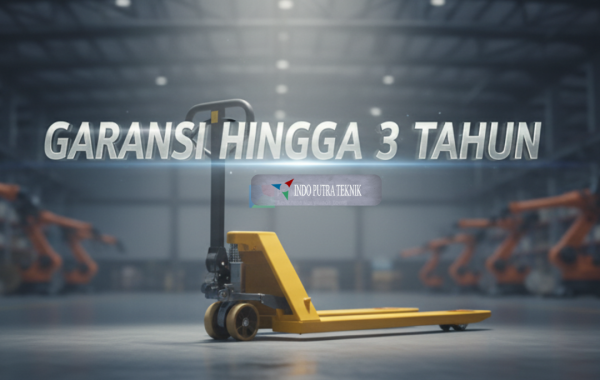Garansi hingga 3 tahun pembelian hand pallet di PT Indo Putra Teknik